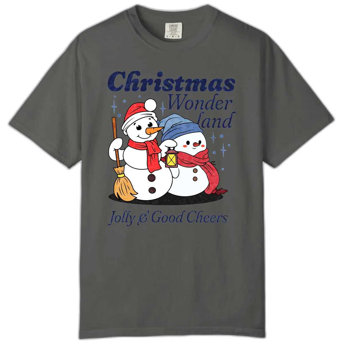Christmas Wonderland Snowmen Comfort Color in Pepper