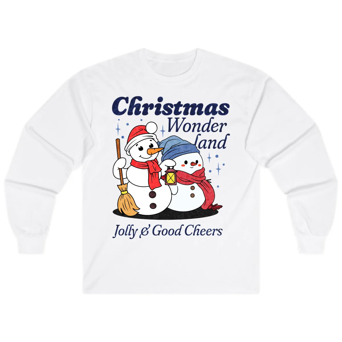 Christmas Wonderland Snowmen Long Sleeve in White
