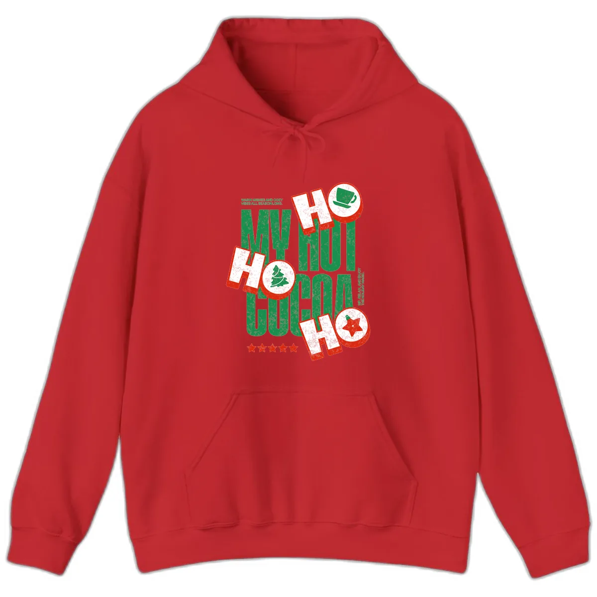 My Hot Cocoa Ho Ho Ho Hoodie in Red