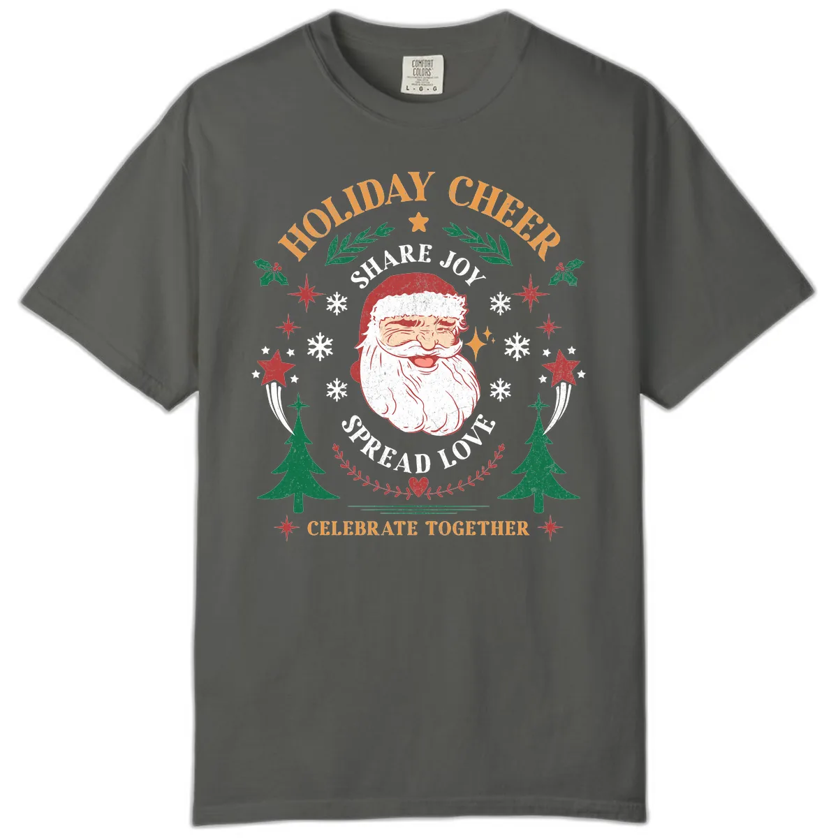 Holiday Cheer Santa Claus Celebration Comfort Color in Pepper