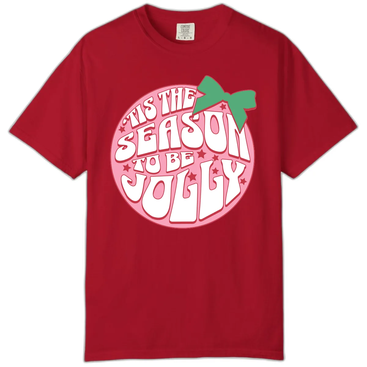 Tis The Season To Be Jolly Comfort Color in Red