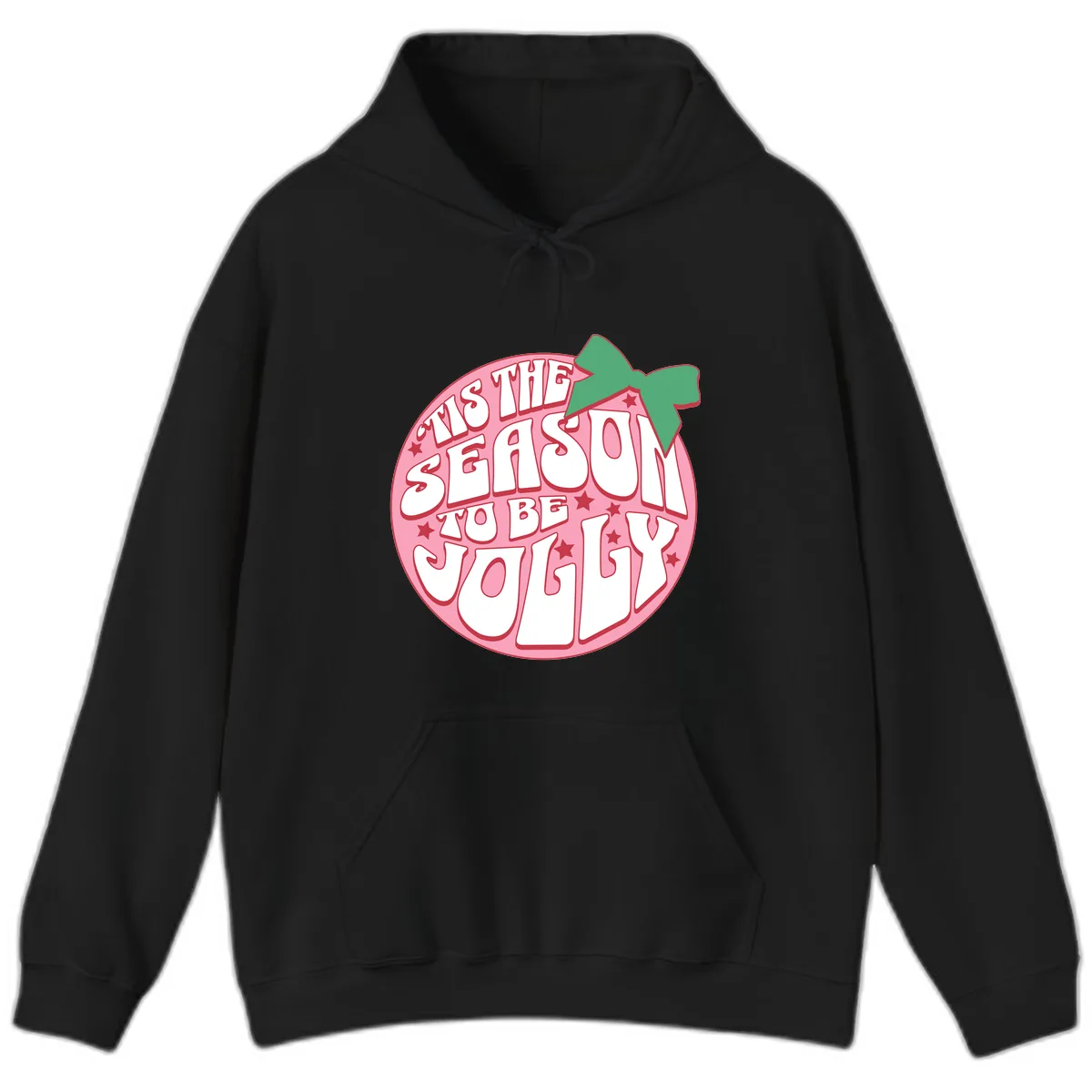 Tis The Season To Be Jolly Hoodie in Black