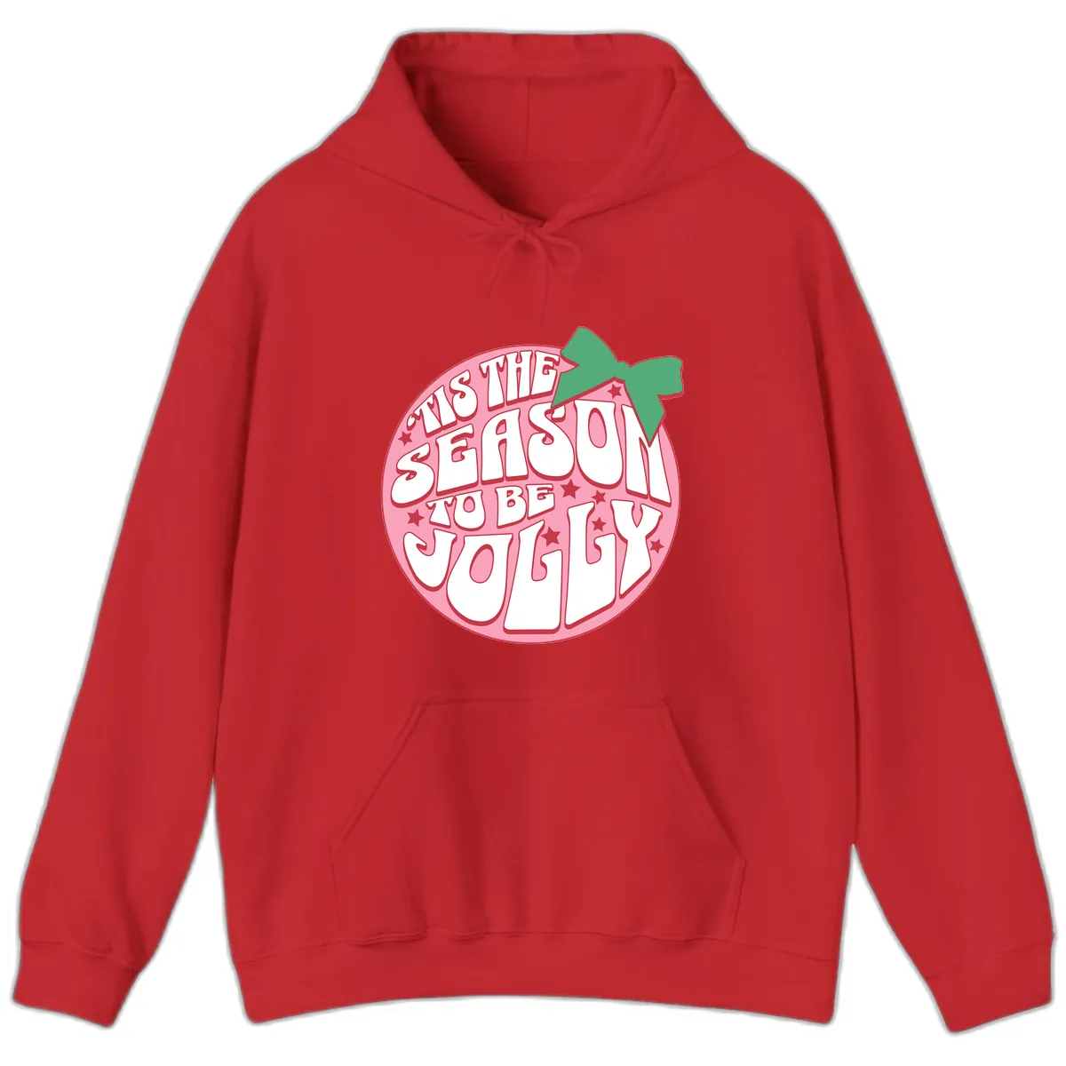 Tis The Season To Be Jolly Hoodie in Red