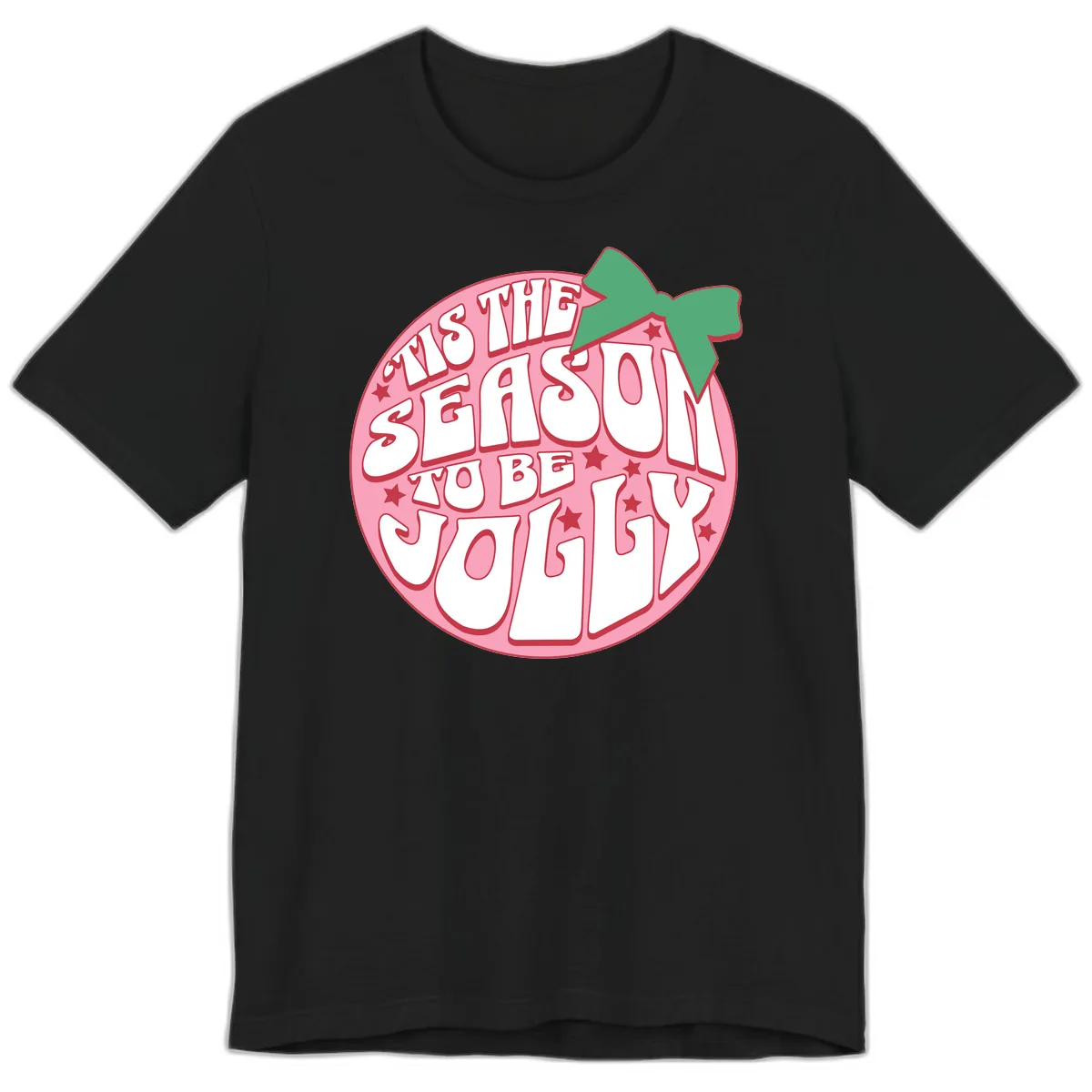 Tis The Season To Be Jolly Premium T-Shirt in Black