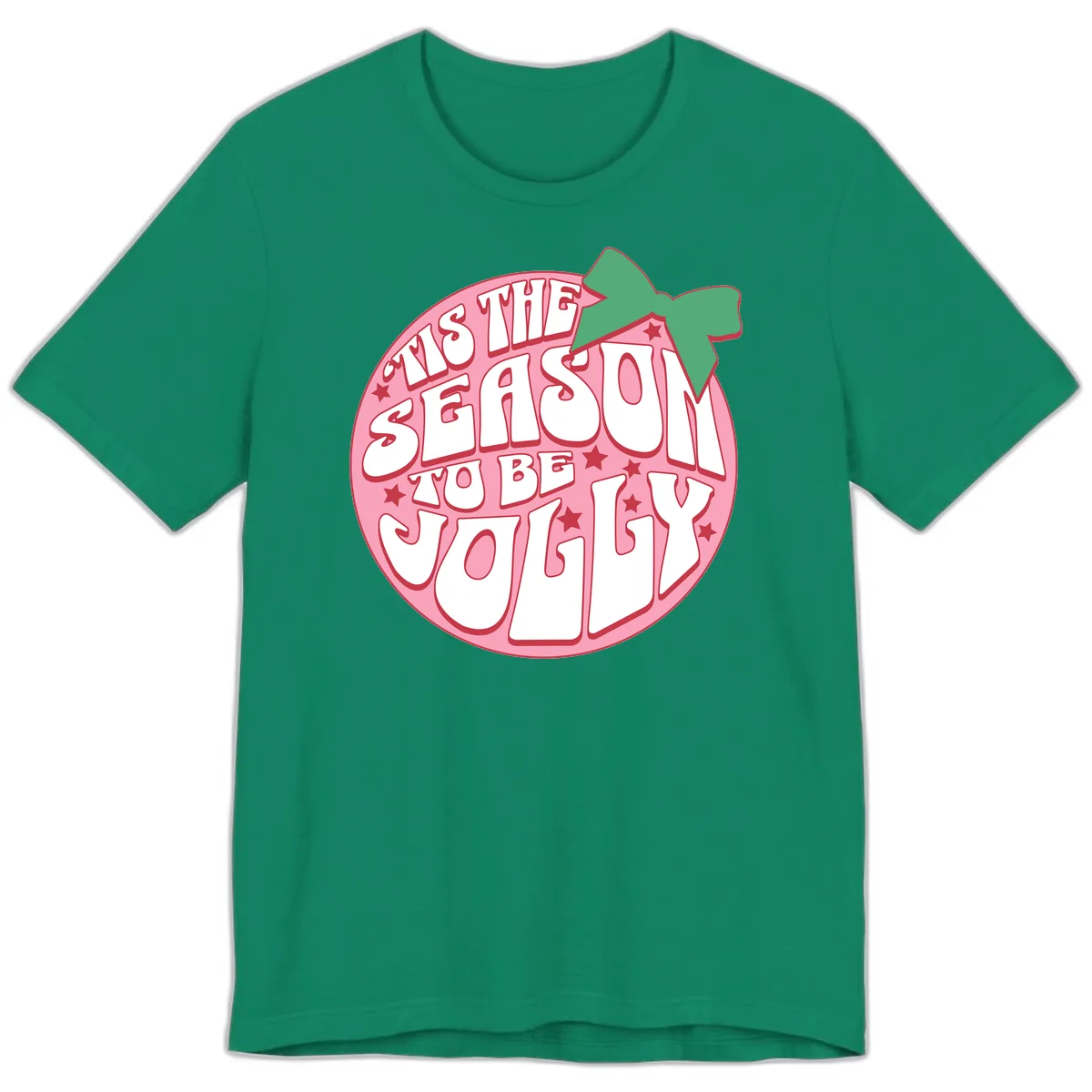 Tis The Season To Be Jolly Premium T-Shirt in Kelly