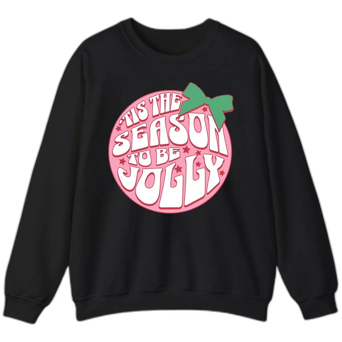 Tis The Season To Be Jolly Sweatshirt in Black