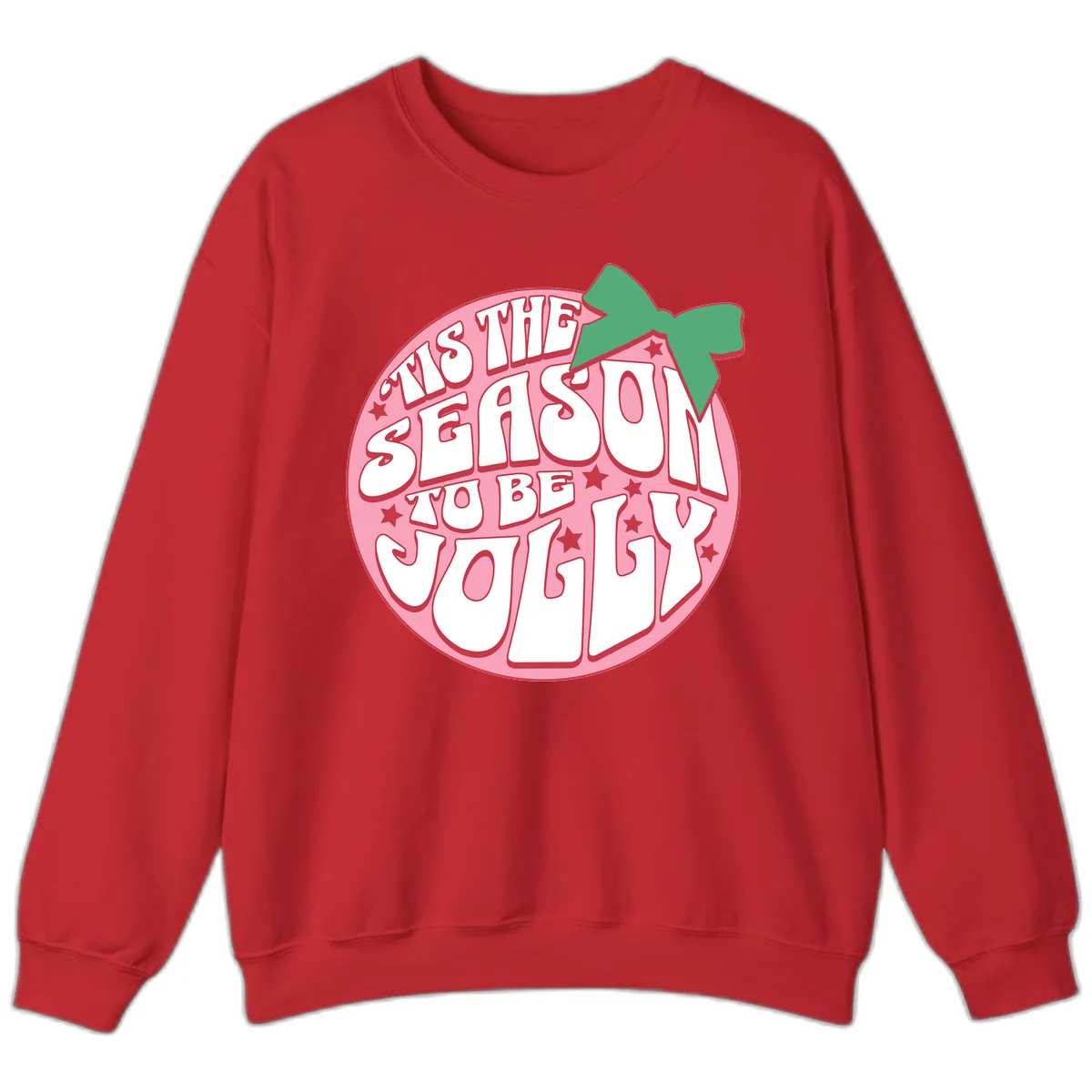 Tis The Season To Be Jolly Sweatshirt in Red
