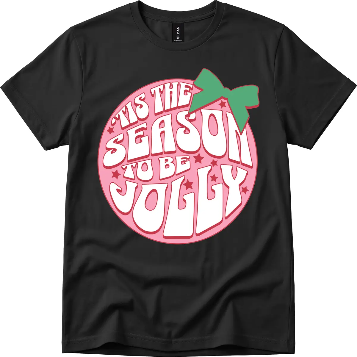 Tis The Season To Be Jolly T-Shirt in Black