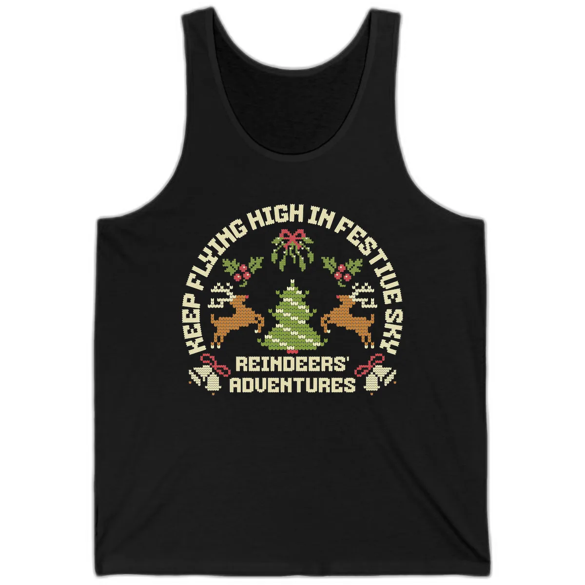 Reindeers' Adventures Festivus Flying High Tank in Black