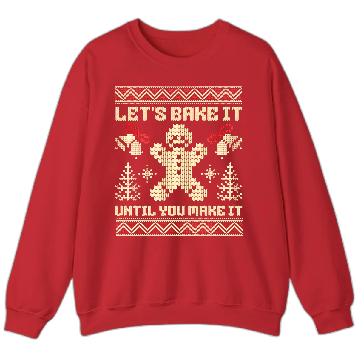 Let's Bake It Until You Make It Sweatshirt in Red
