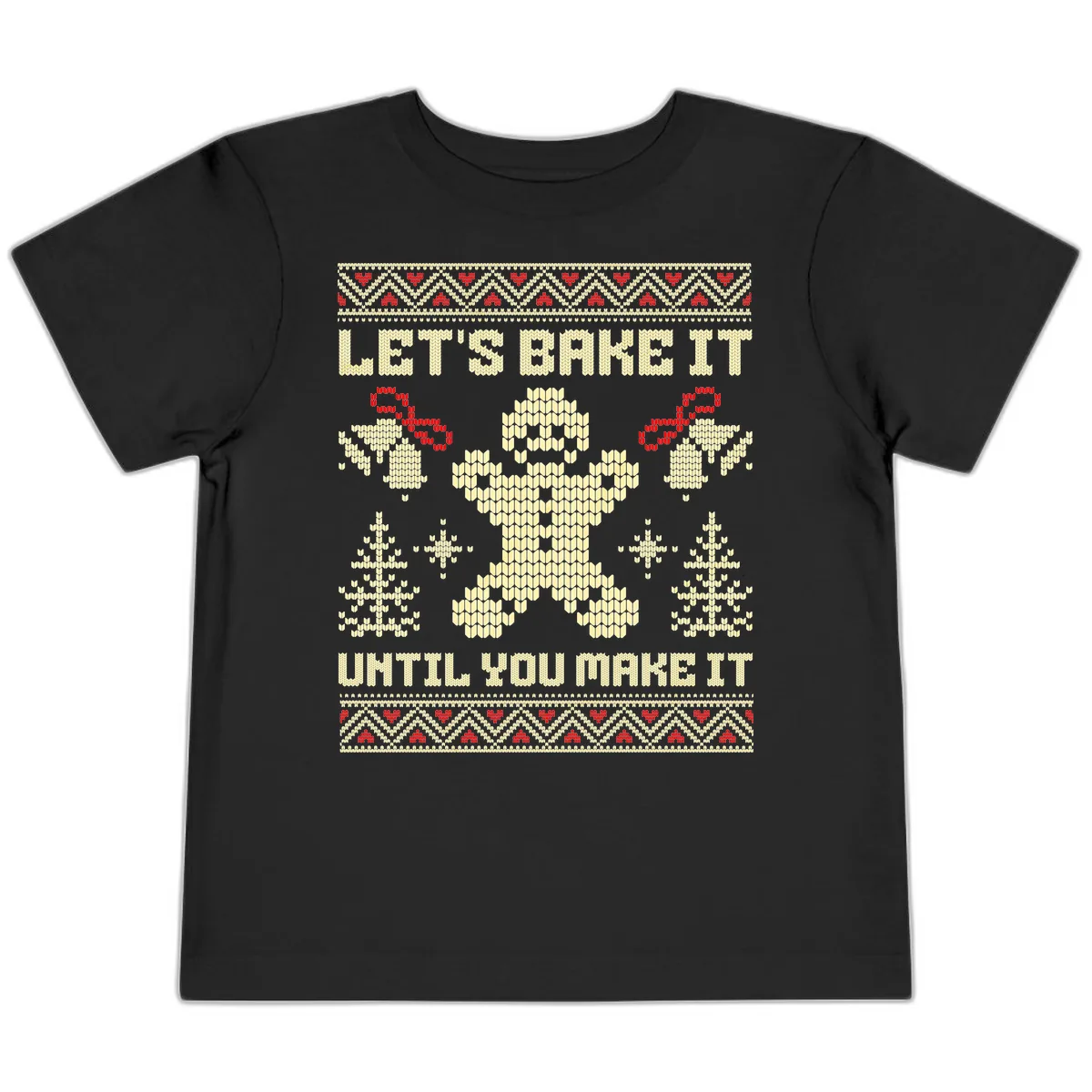 Let's Bake It Until You Make It Toddler T-Shirt in Black