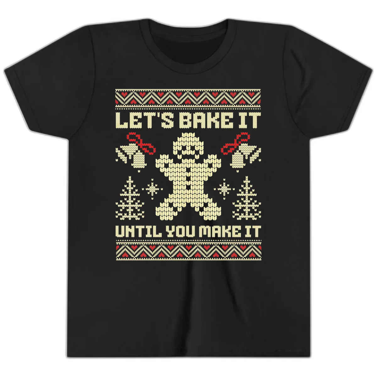 Let's Bake It Until You Make It Youth T-Shirt in Black