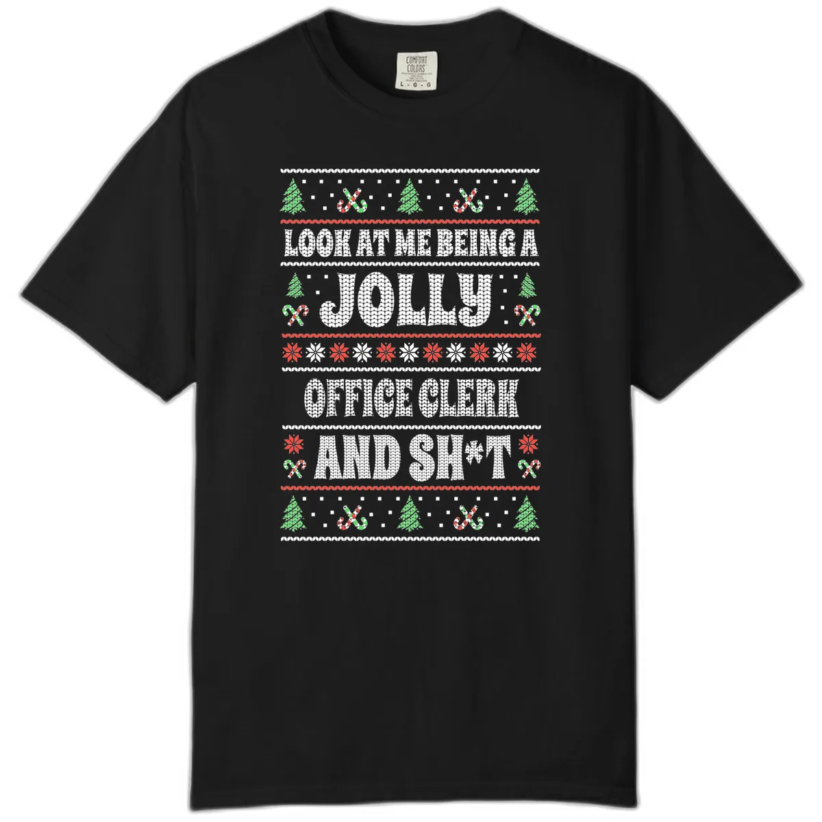 Jolly Office Clerk And Shit Comfort Color in Black