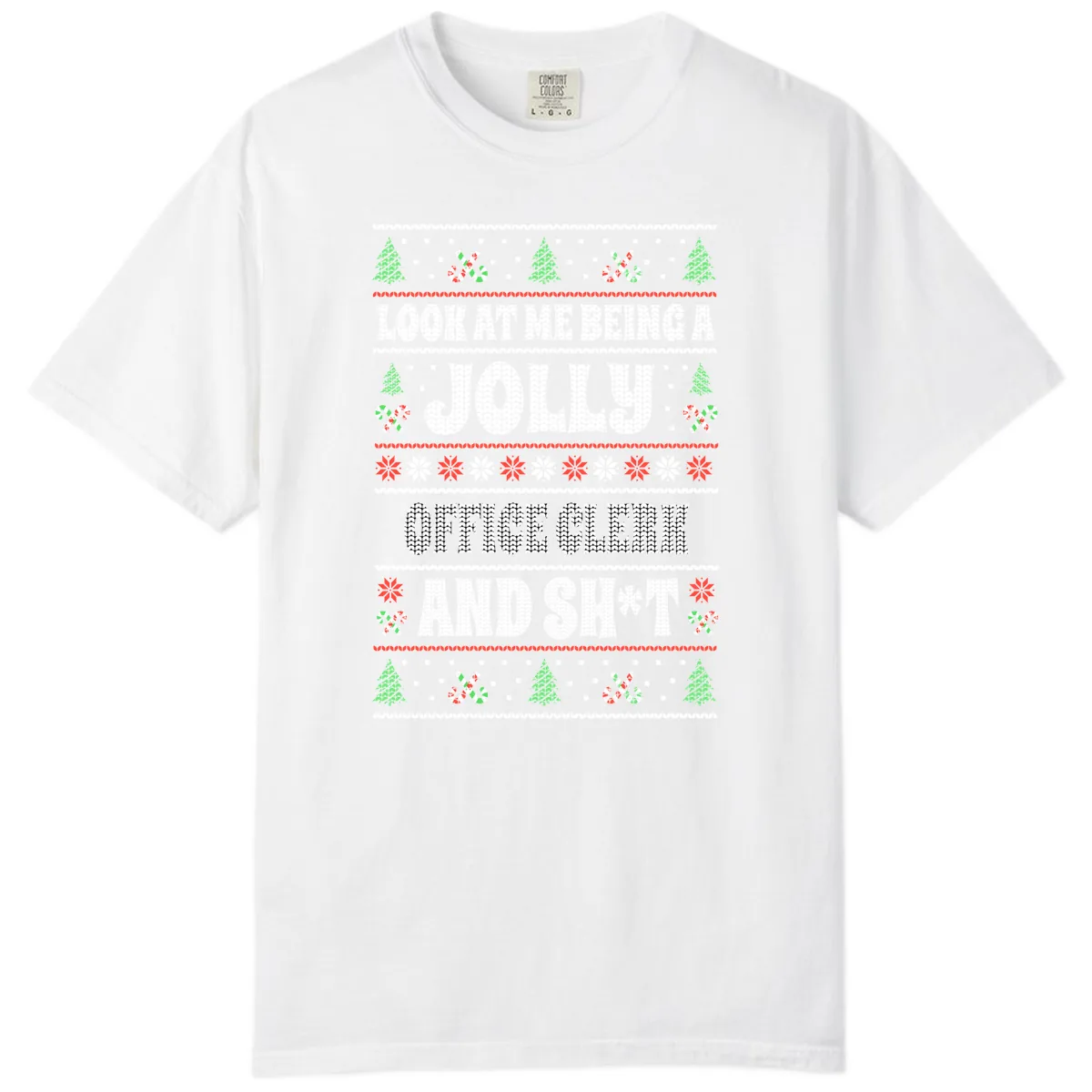 Jolly Office Clerk And Shit Comfort Color in White