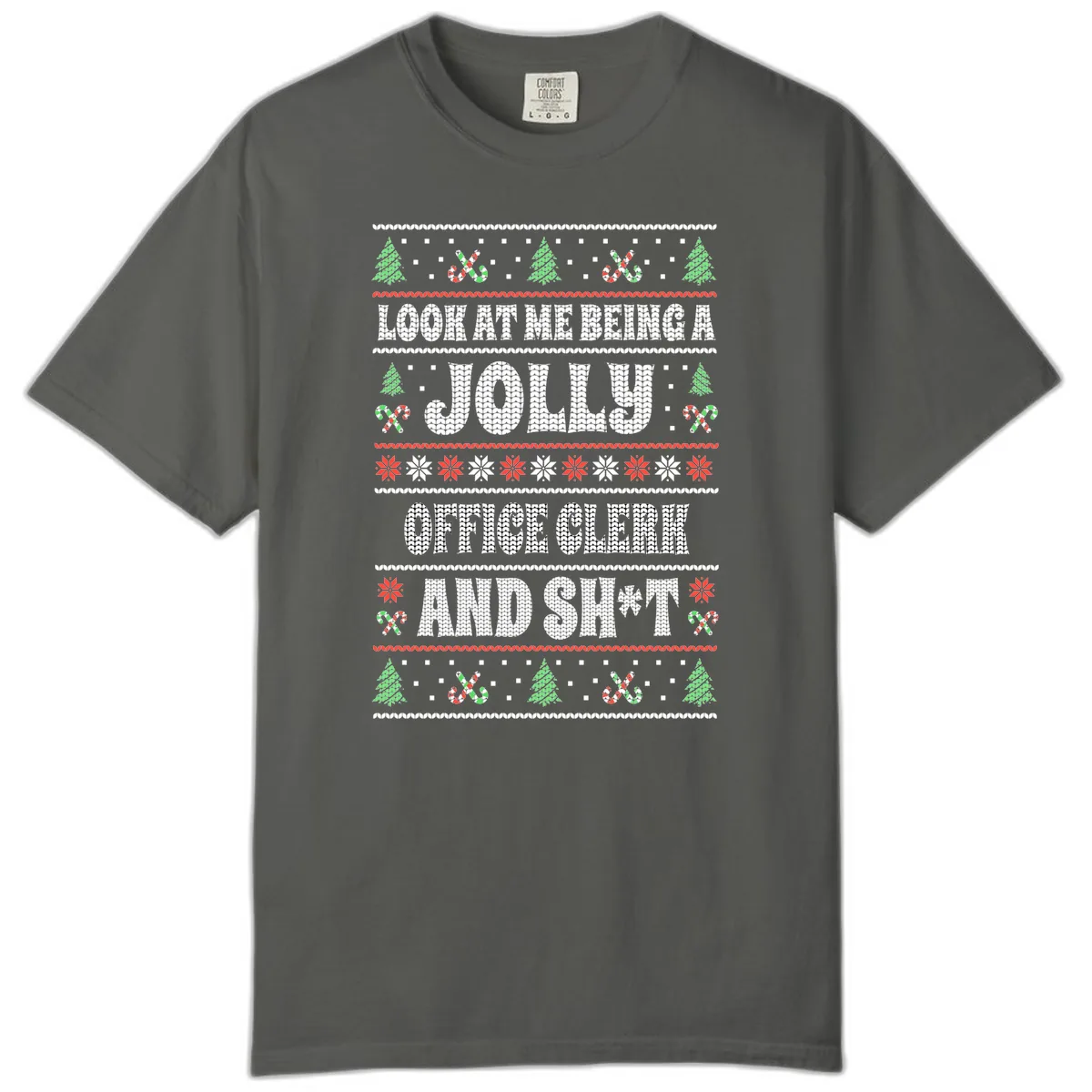 Jolly Office Clerk And Shit Comfort Color in Pepper