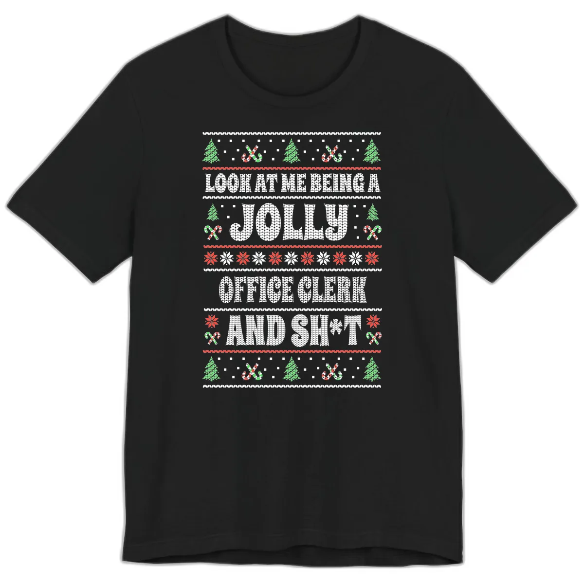 Jolly Office Clerk And Shit Premium T-Shirt in Black