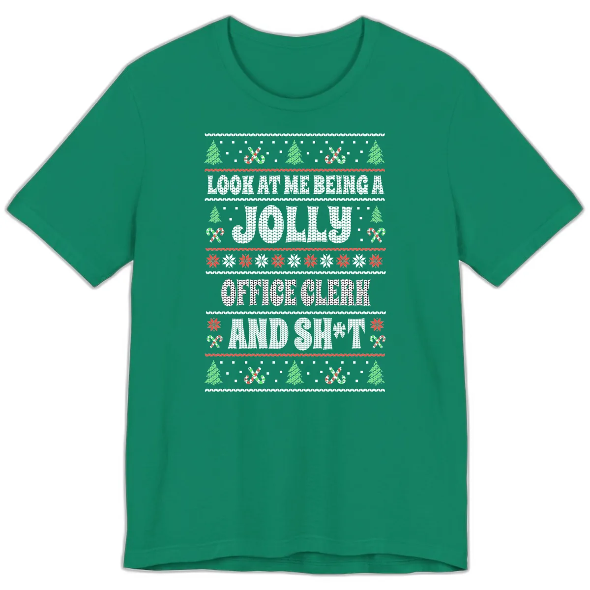 Jolly Office Clerk And Shit Premium T-Shirt in Kelly