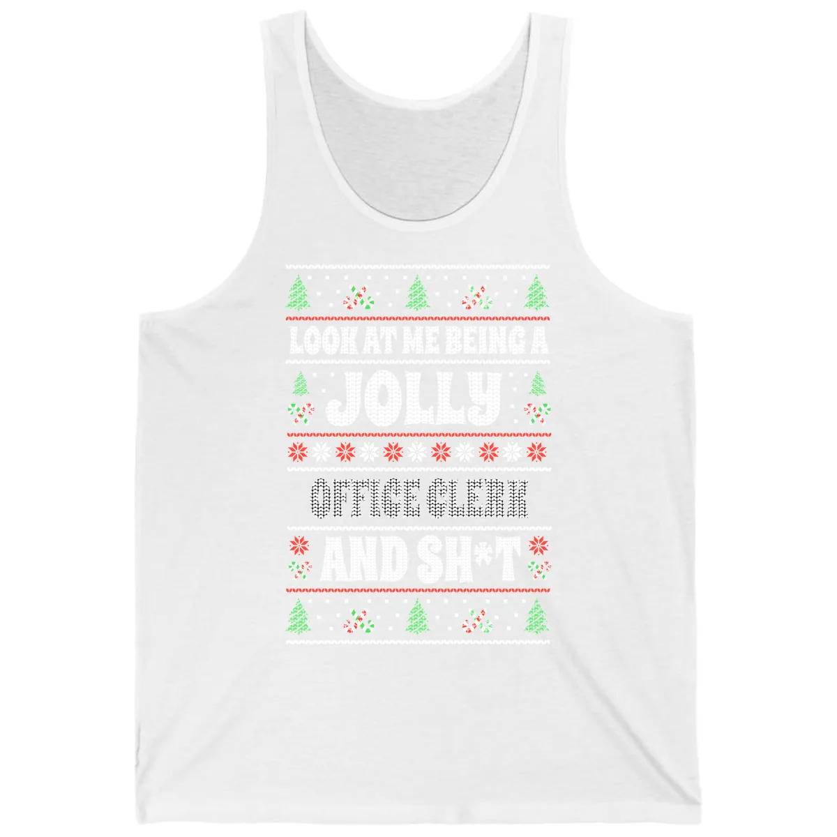Jolly Office Clerk And Shit Tank in White