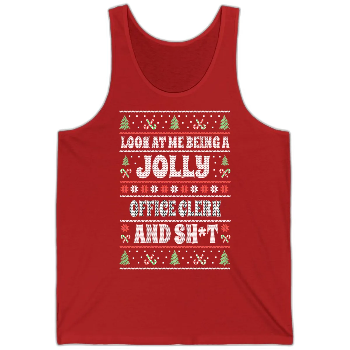 Jolly Office Clerk And Shit Tank in Red