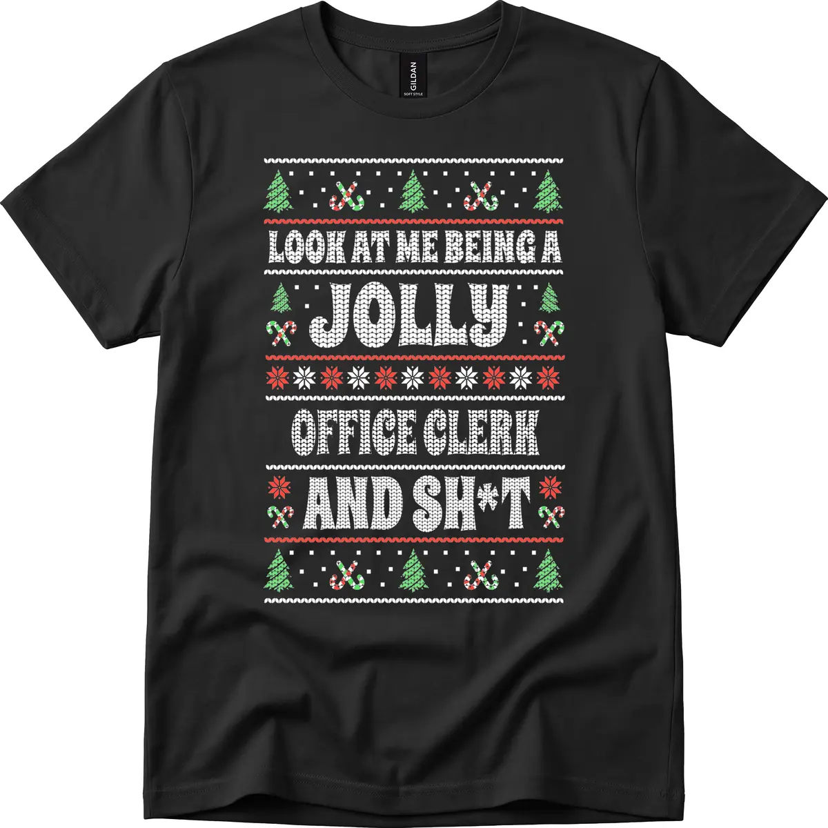 Jolly Office Clerk And Shit T-Shirt in Black