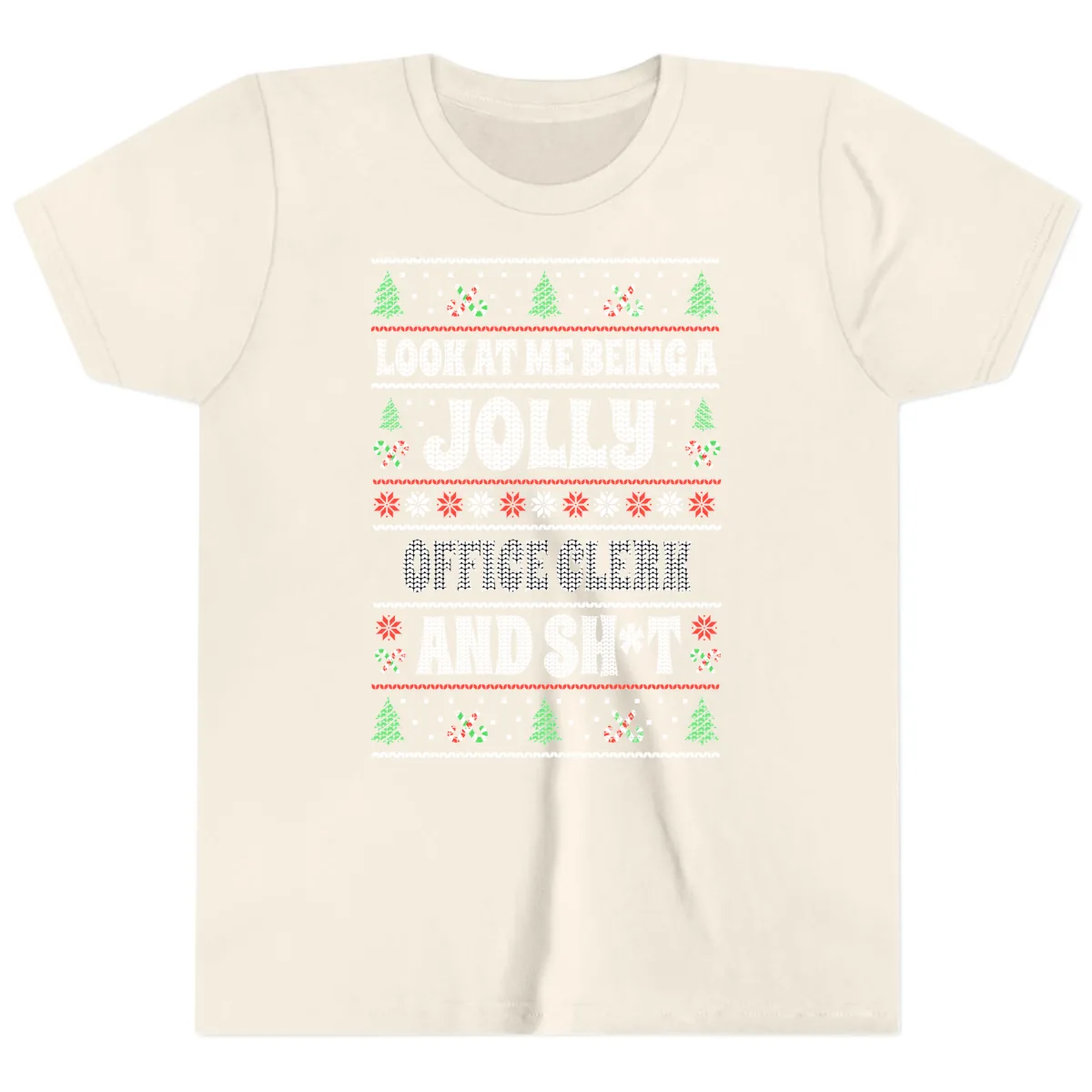 Jolly Office Clerk And Shit Youth T-Shirt in Natural