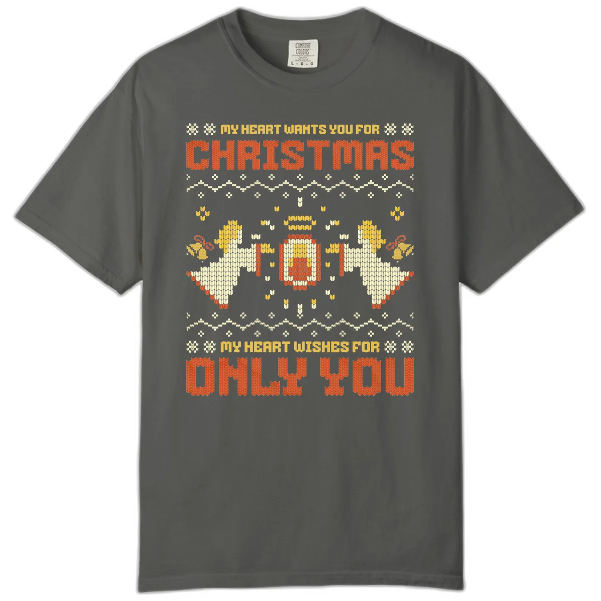 My Heart Wants You For Christmas Comfort Color in Pepper