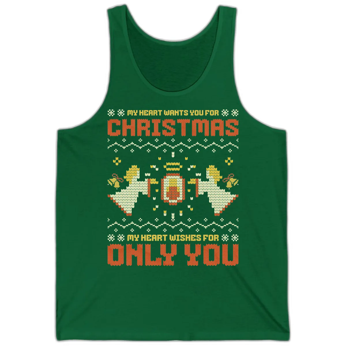 My Heart Wants You For Christmas Tank in Kelly