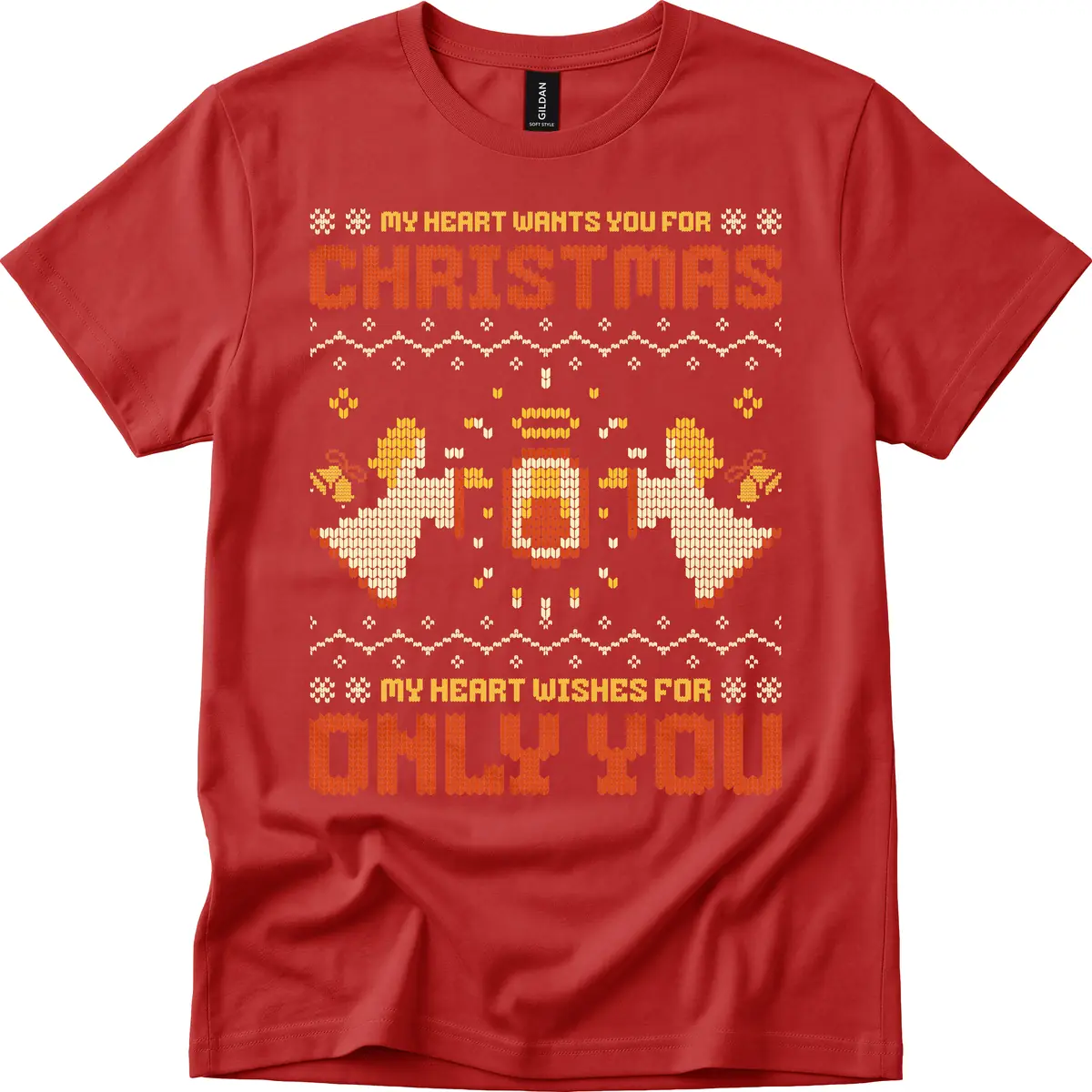 My Heart Wants You For Christmas T-Shirt in Red