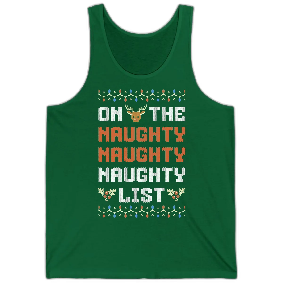 On The Naughty Naughty Naughty List Tank in Kelly