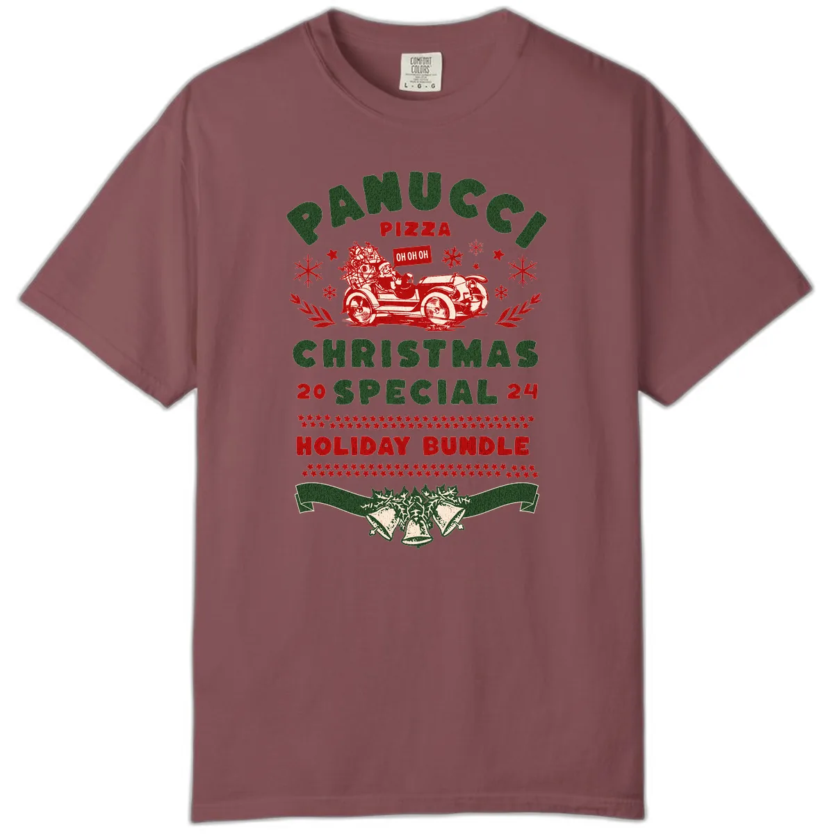 Panucci Pizza Christmas Special Holiday Bundle Comfort Color in Brick