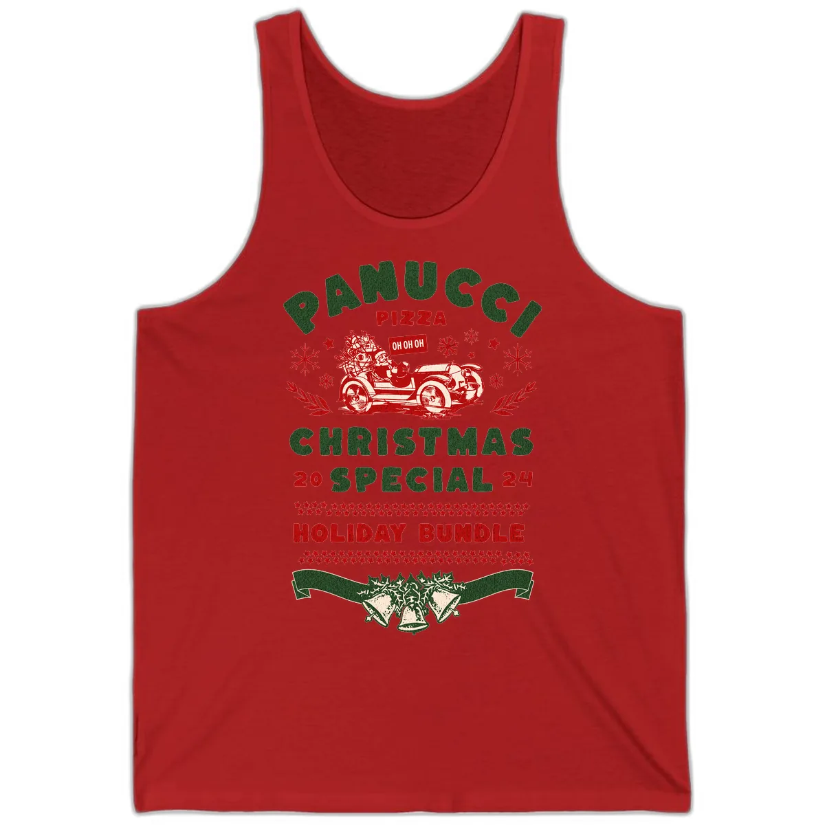 Panucci Pizza Christmas Special Holiday Bundle Tank in Red