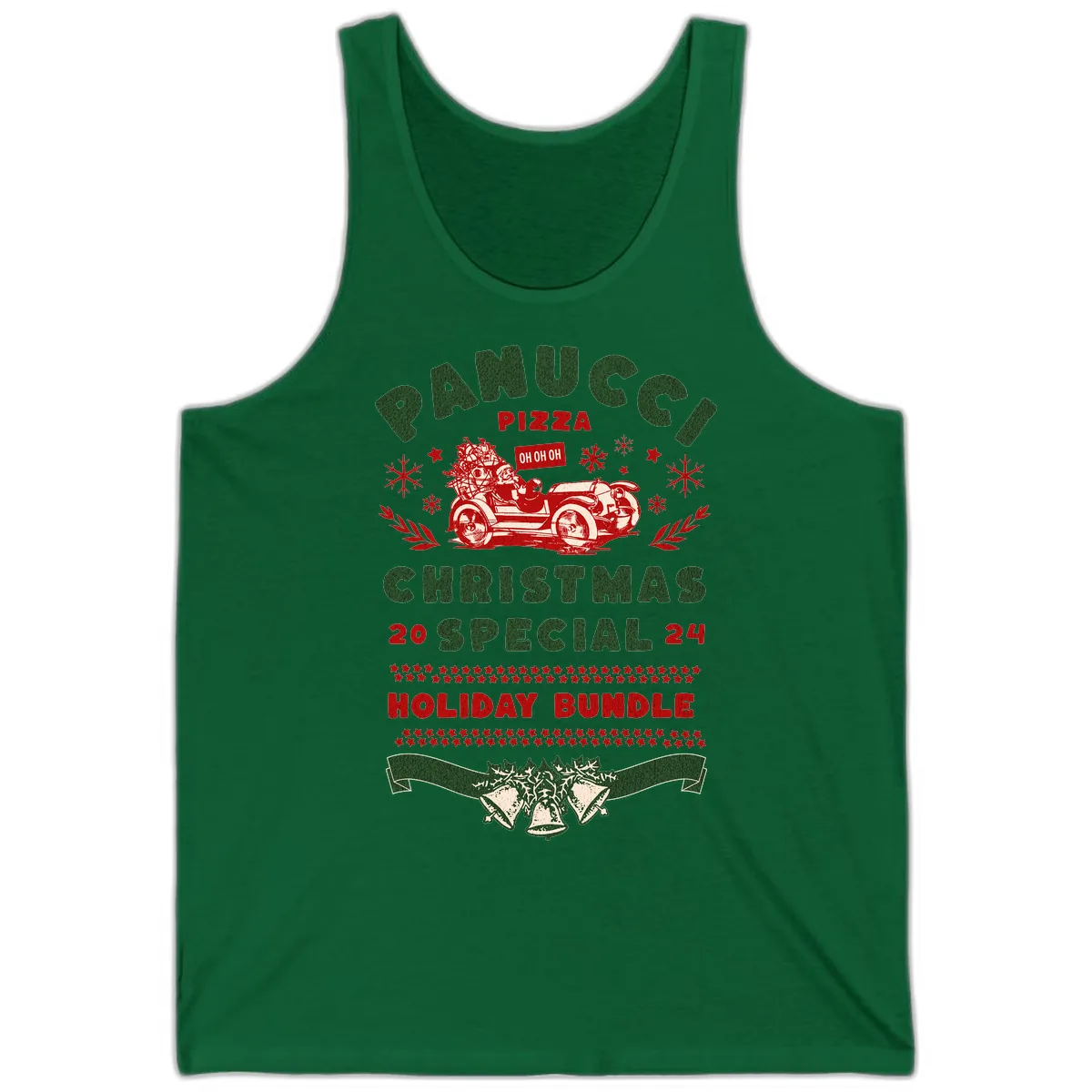 Panucci Pizza Christmas Special Holiday Bundle Tank in Kelly