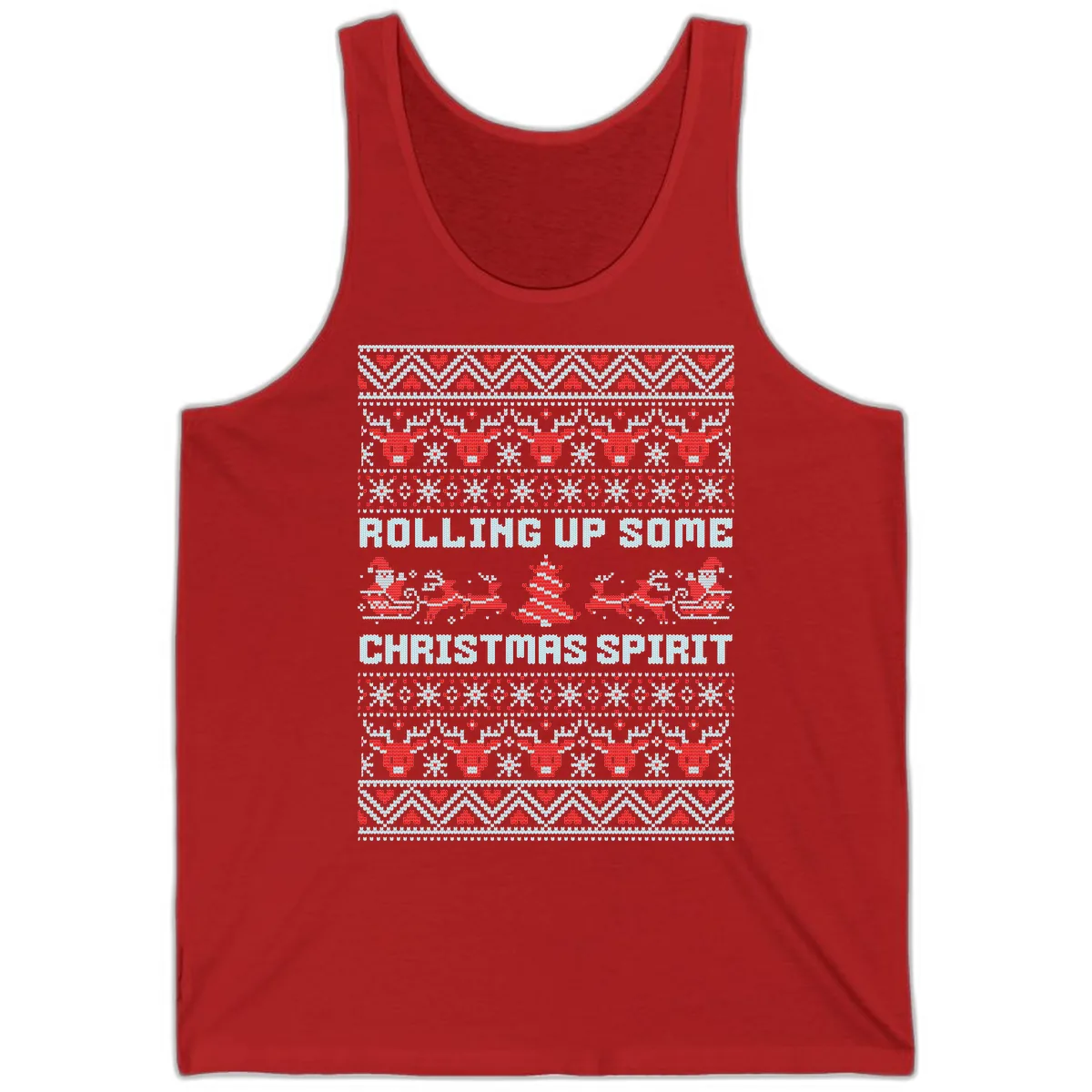 Rolling Up Some Christmas Spirit Tank in Red