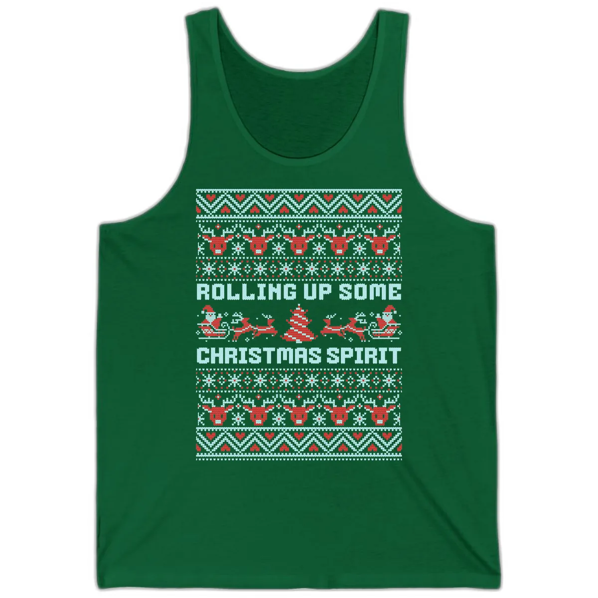 Rolling Up Some Christmas Spirit Tank in Kelly