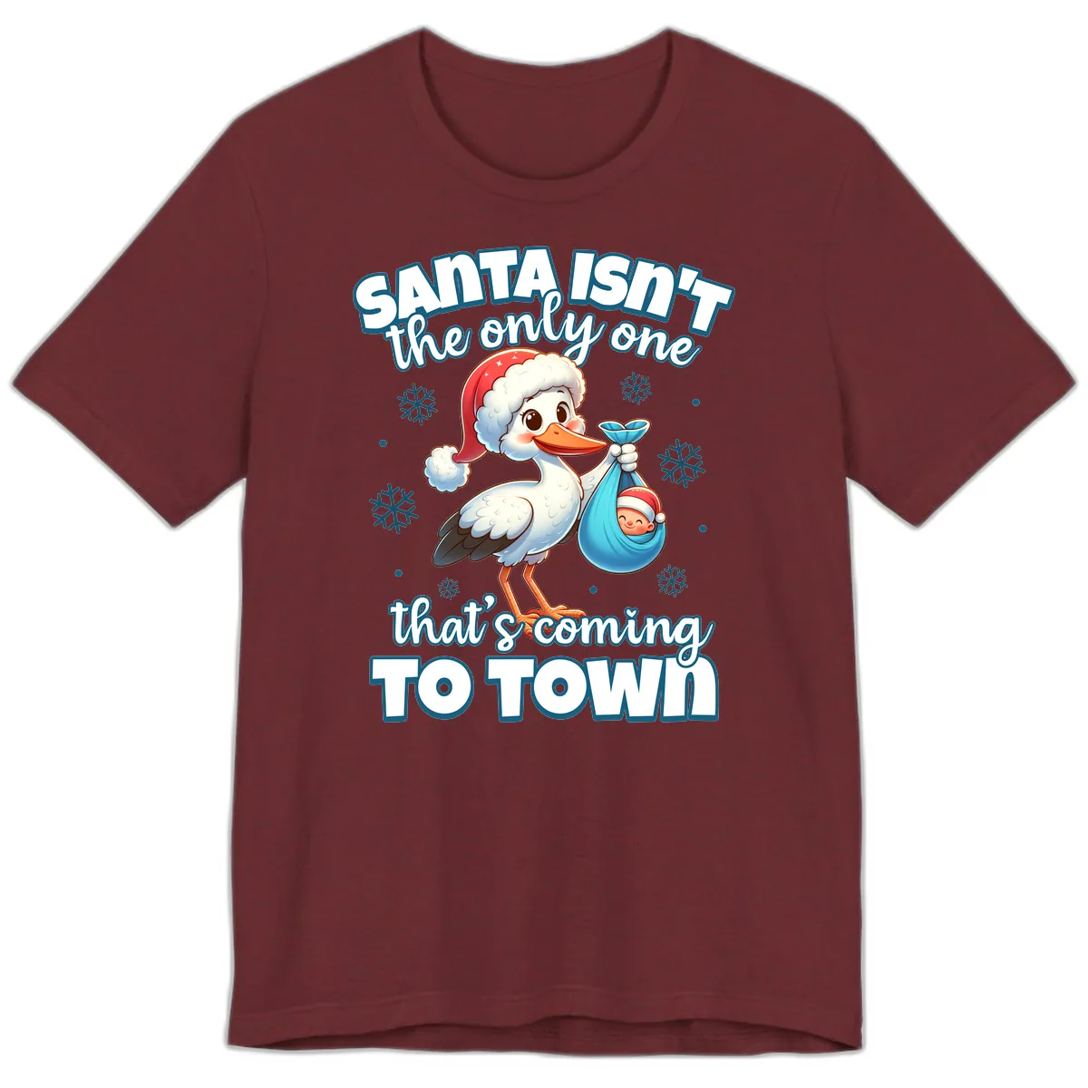 Santa Isn't The Only One Coming To Town Premium T-Shirt in Heather Cardinal