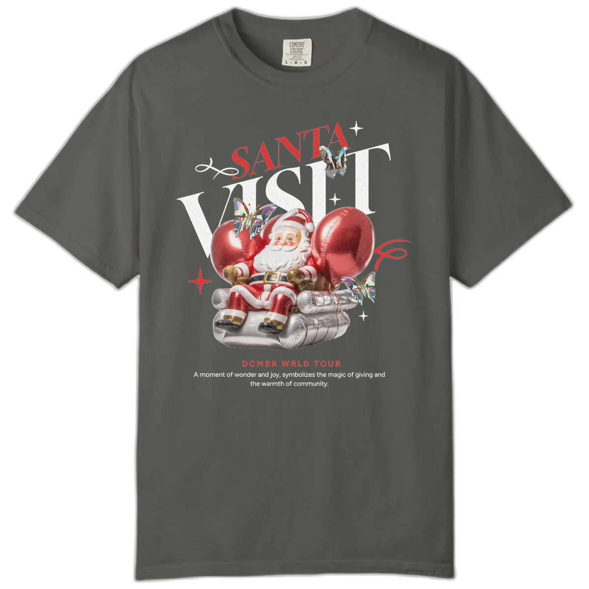 Santa's December World Tour Comfort Color in Pepper