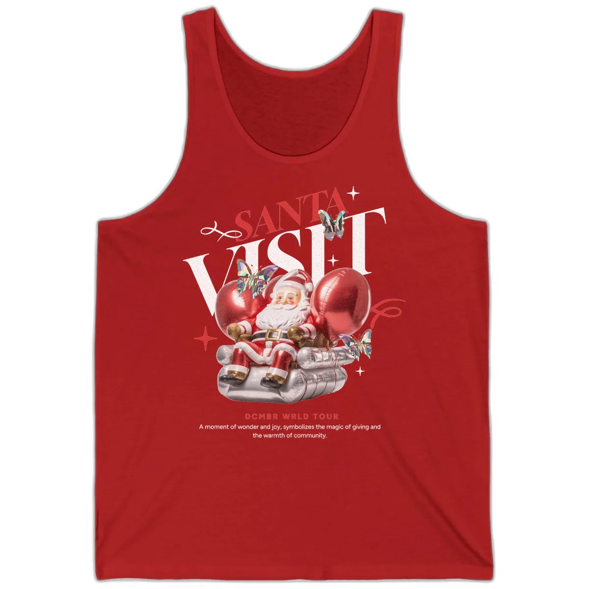 Santa's December World Tour Tank in Red