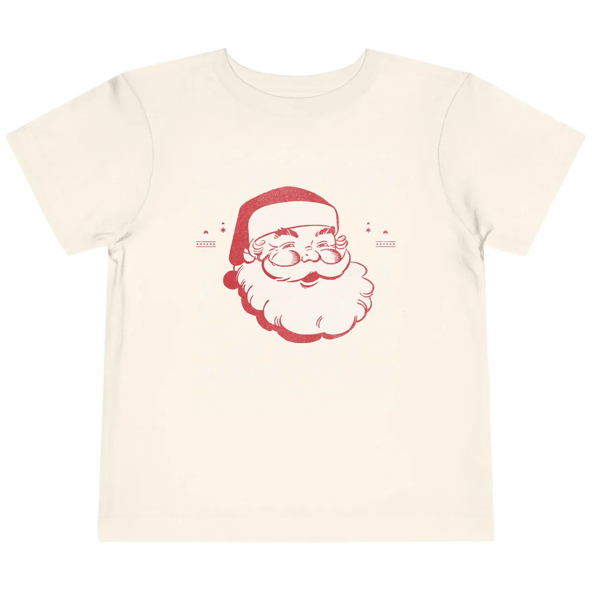 Proud Member Of Santa's Naughty List Toddler T-Shirt in Natural