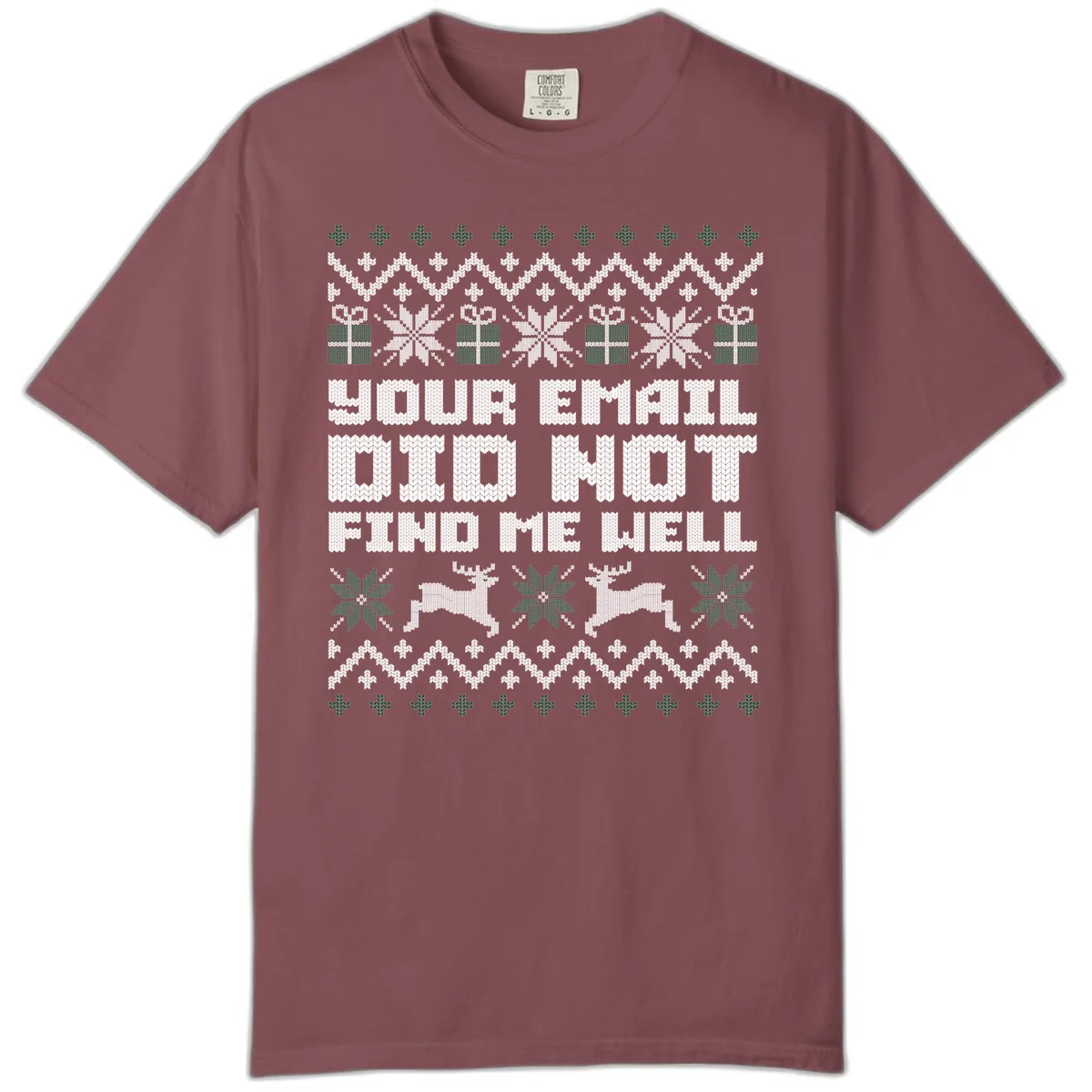 Your Email Did Not Find Me Well Comfort Color in Brick