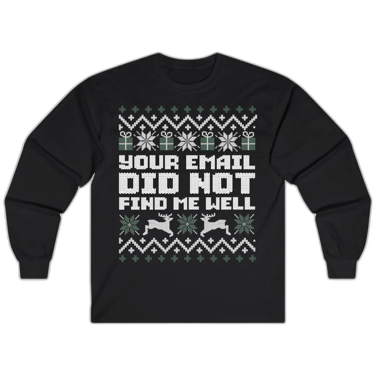 Your Email Did Not Find Me Well Long Sleeve in Black