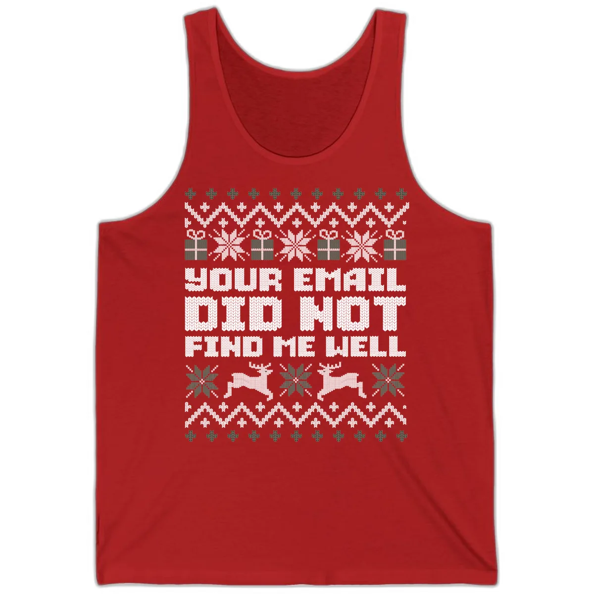 Your Email Did Not Find Me Well Tank in Red