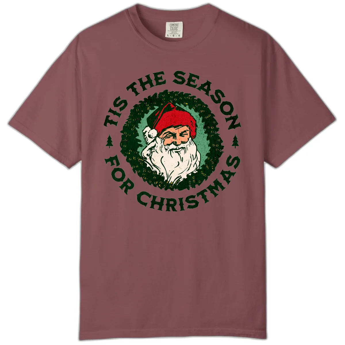 Tis The Season For Christmas Santa Comfort Color in Brick