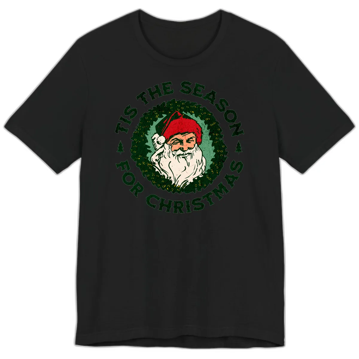 Tis The Season For Christmas Santa Premium T-Shirt in Black