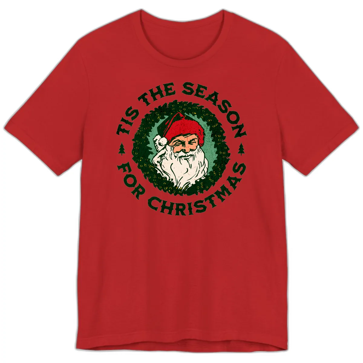 Tis The Season For Christmas Santa Premium T-Shirt in Red