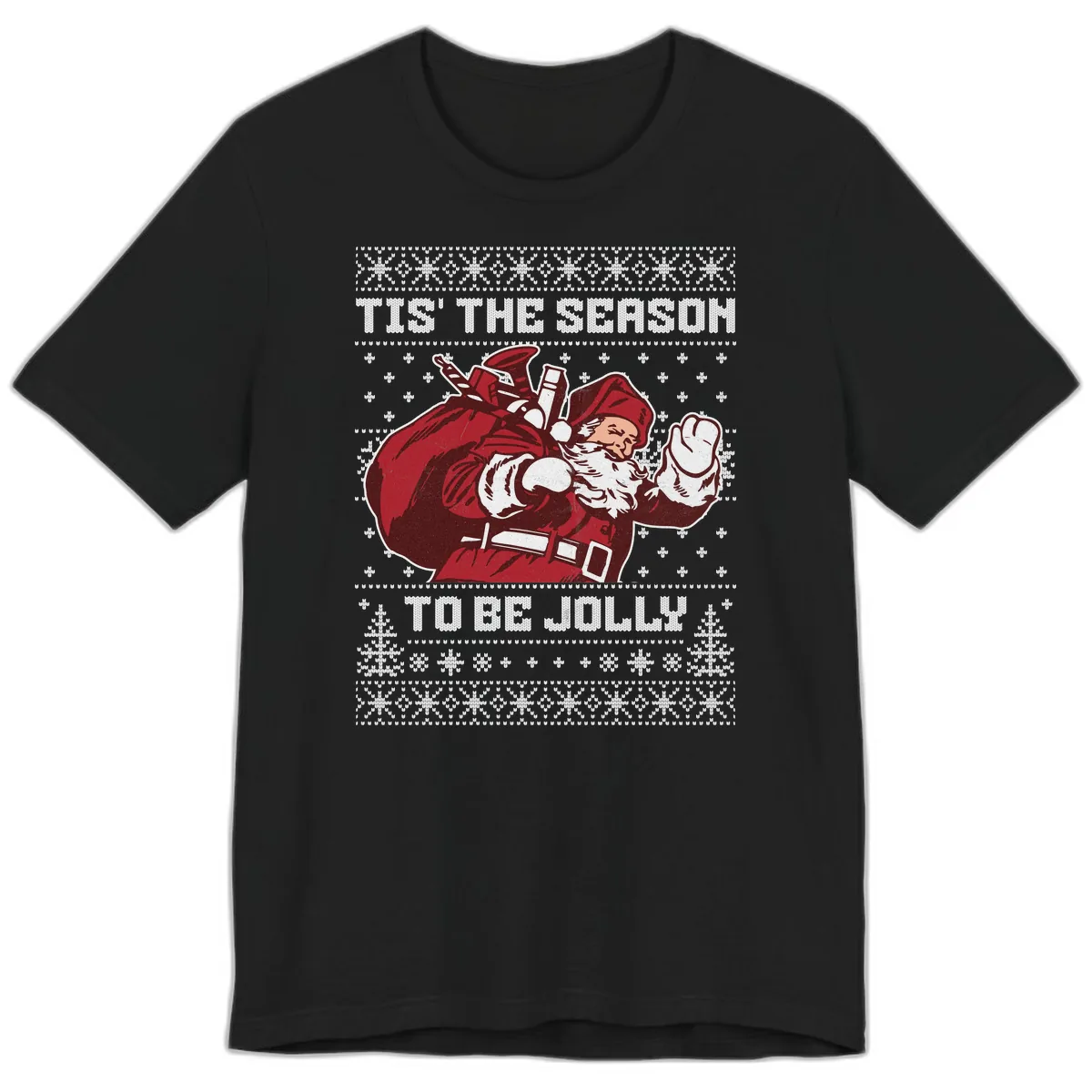 Tis The Season To Be Jolly Premium T-Shirt in Black