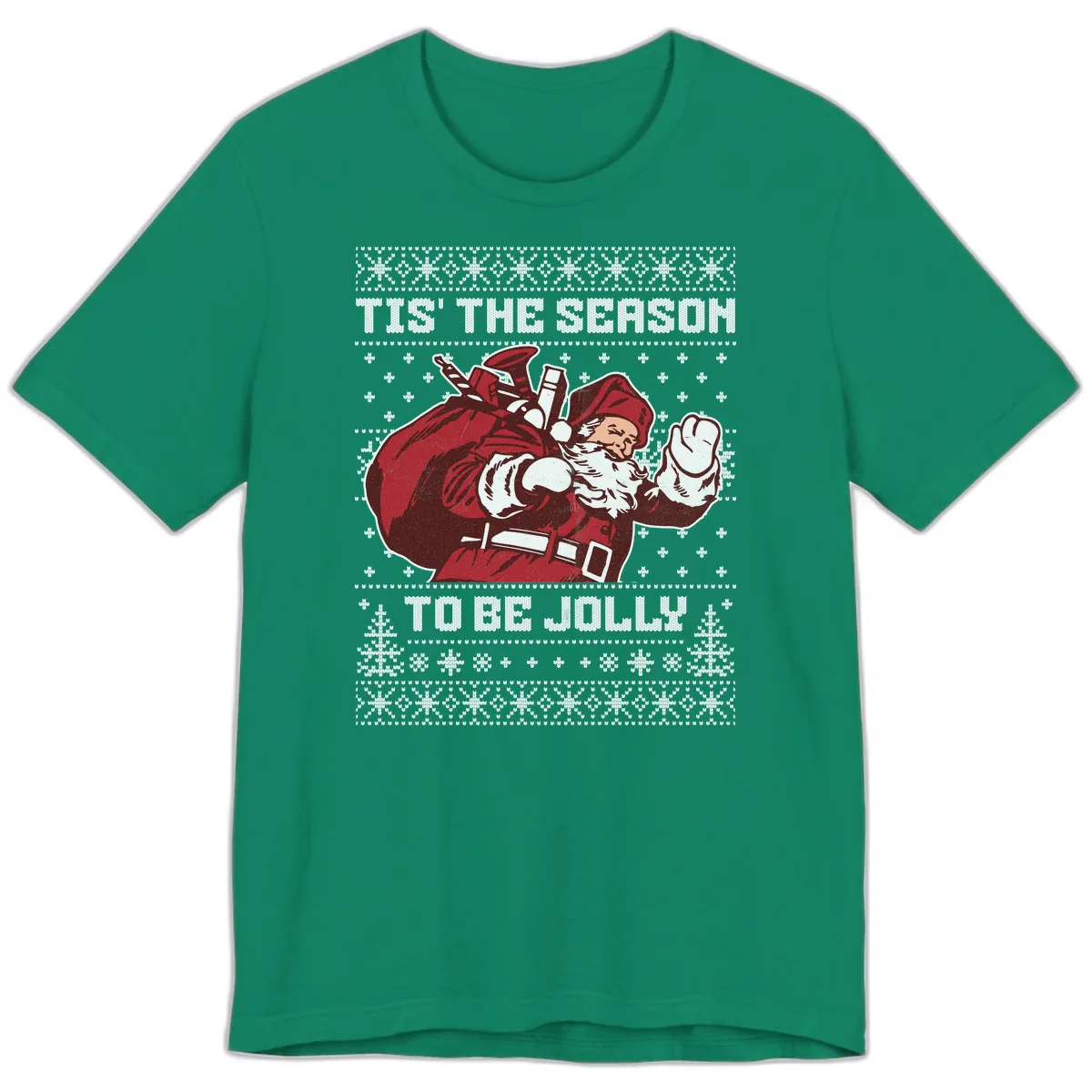 Tis The Season To Be Jolly Premium T-Shirt in Kelly