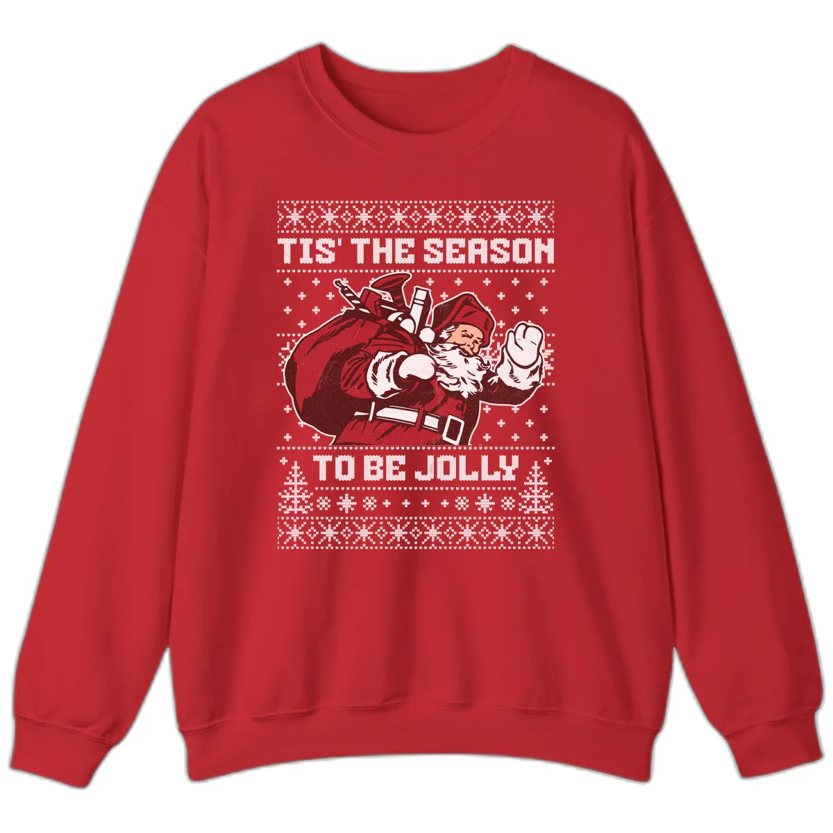 Tis The Season To Be Jolly Sweatshirt in Red