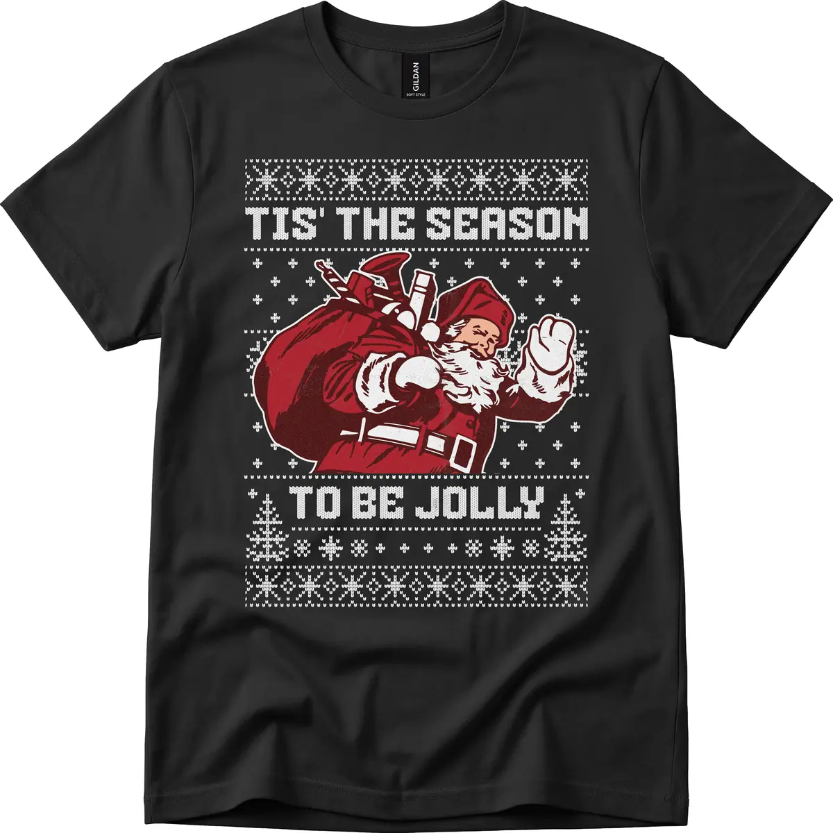 Tis The Season To Be Jolly T-Shirt in Black