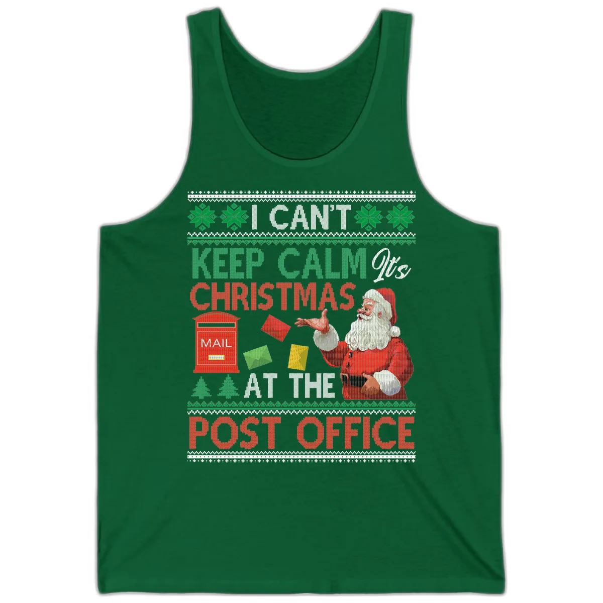 Keep Calm It's Christmas At The Post Office Tank in Kelly