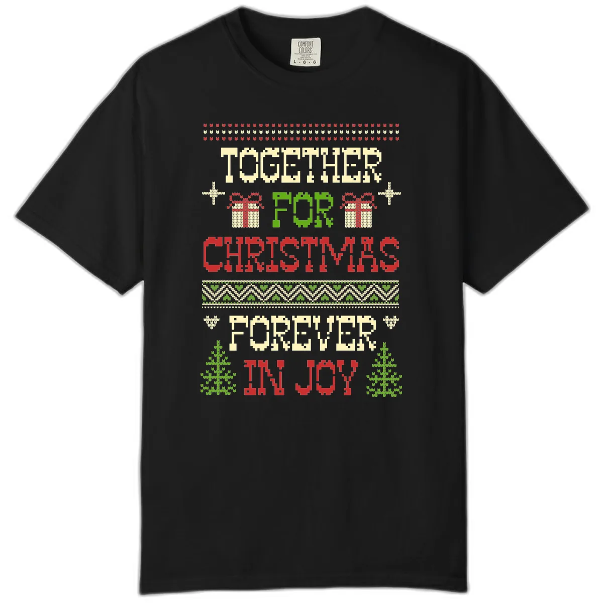 Together For Christmas Forever In Joy Comfort Color in Black